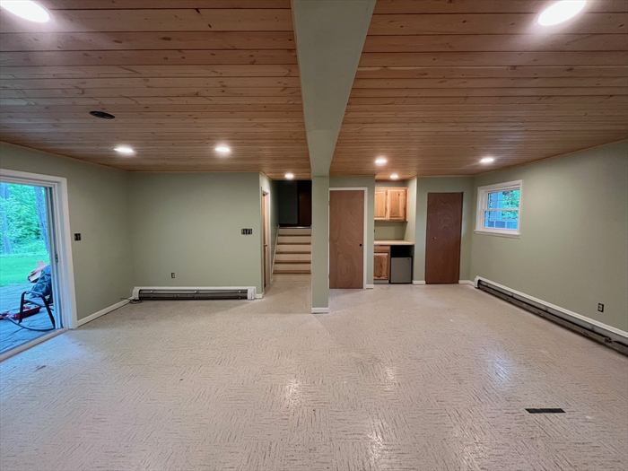 Looking toward the stairs and back rooms