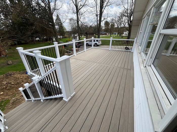 Upper deck looking out to the park