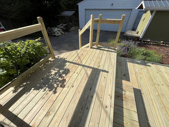 Deck platform and post framing